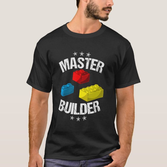 T-shirt Cool Master Builder Funny Building Block Poison Me (Devant)