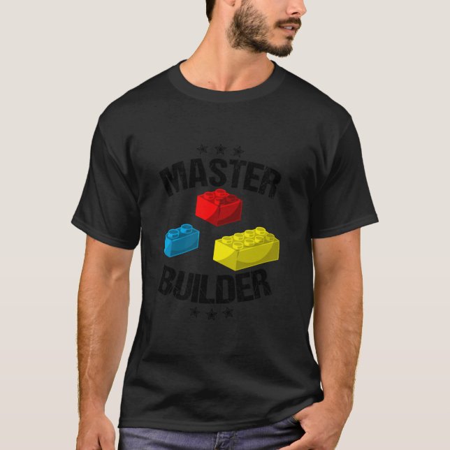 T-shirt Cool Master Builder Funny Building Block Poison Me (Devant)