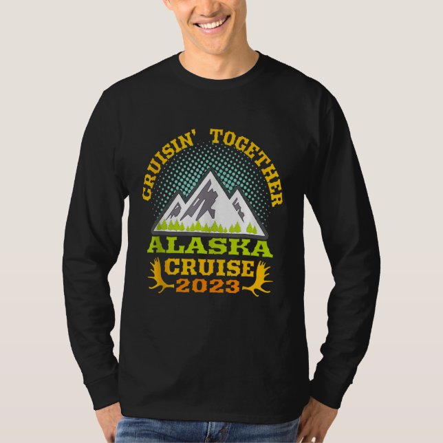 T-shirt Cool Matching Family Friends And Group Alaska Crui (Devant)