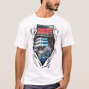 T-shirt Cool Mazda RX7 Rotation Moteur Power Drag Racing C
