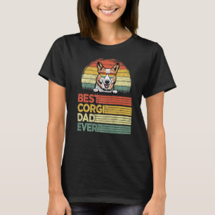 T-shirt Cool Mens Best Corgi Papa Jamais Fête des pères