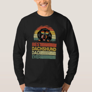 T-shirt Cool Mens Best Dachshund Papa Jamais Fête des père