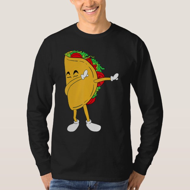T-shirt Cool Mexique Dabbing Taco Funny Nourriture mexicai (Devant)