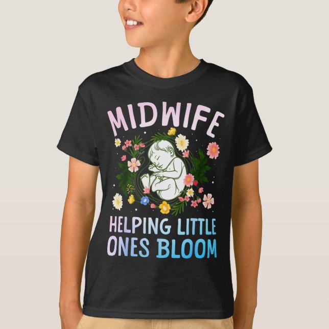 T-shirt Cool Midwife Art For Women Midwifery Doula Nursing (Devant)