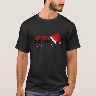 T-shirt Cool mignonne Joyeux avec des Noël brillants