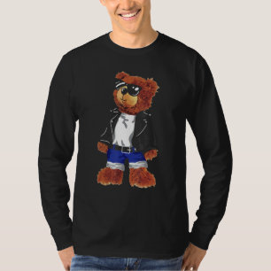 T-shirt Cool Mignonne Ours En Teddy Avec Lunettes De Solei