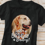 T-shirt Cool moderne amusant Personnalisé Animaux de compa<br><div class="desc">Le design est moderne et simple. Ajoutez une photo personnalisée de votre animal et ajoutez son nom,  ajoutez un message personnalisé</div>