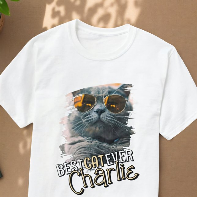 T-shirt Cool moderne Grunge Personnalisé Animaux de Compag (Créateur téléchargé)