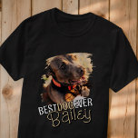 T-shirt Cool moderne Grunge Personnalisé Animaux de Compag<br><div class="desc">Ce design moderne et ludique est composé de typographie amusante et d'ajouter une photo personnalisée de votre chien de compagnie. "Best Dog Ever" orne la chemise.</div>