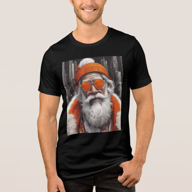 T-shirt Cool moderne Père Noël | Sweat à capuche (Recto)