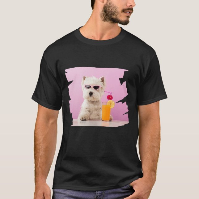 T-shirt Cool moderne simple pour animaux de compagnie (Devant)