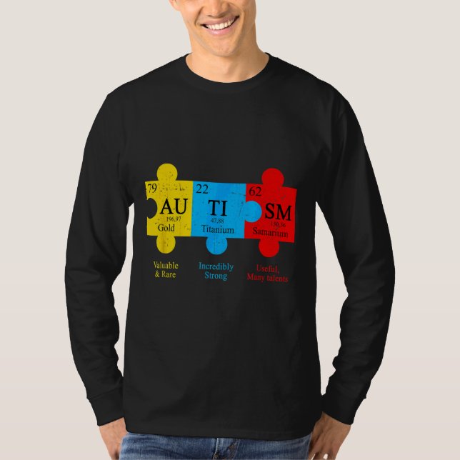 T-shirt Cool Mois Sensibilisation sur l'autisme Puzzle piè (Devant)