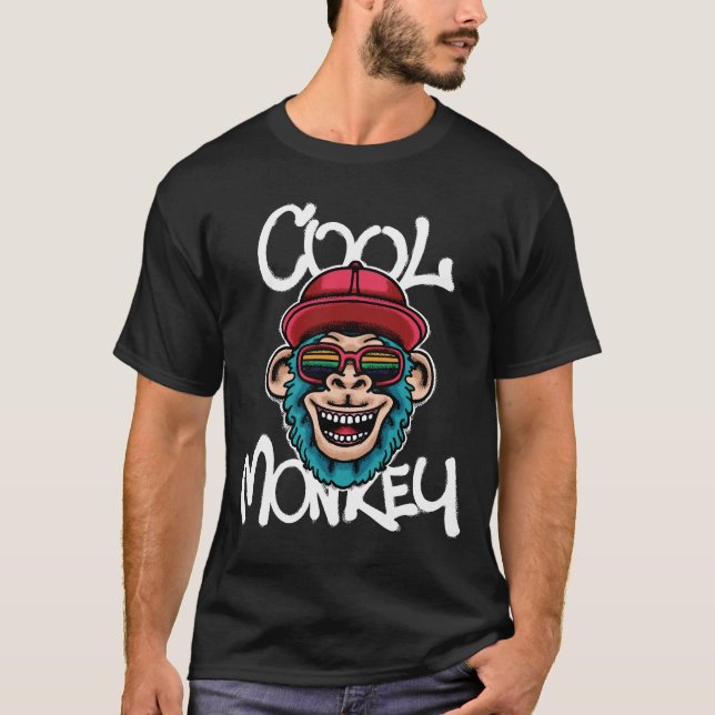 T-shirt Cool Monkey streetwear (Devant)