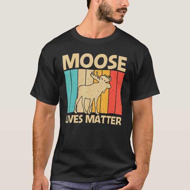 T-shirt Cool Moose For Men Women Moose Deer Bull Elk   (Devant)