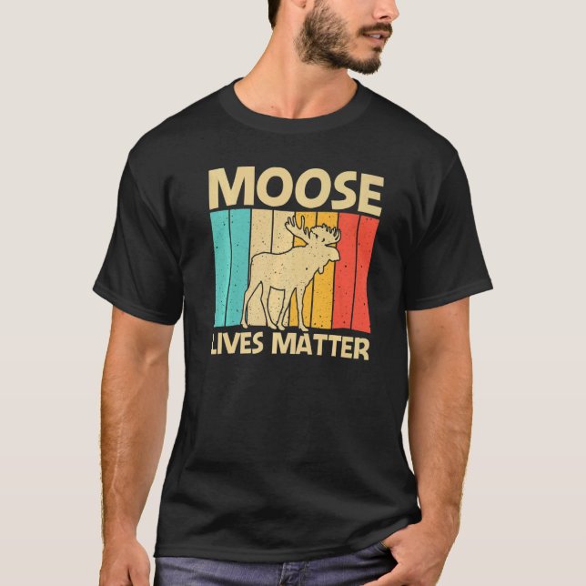 T-shirt Cool Moose For Men Women Moose Deer Bull Elk (Devant)