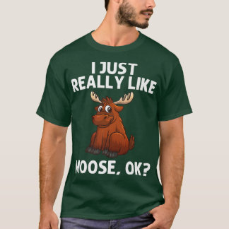 T-shirt Cool Moose Pour Hommes Femmes Deer Alaska Moose Lo