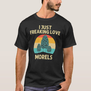 T-shirt Cool Morel Champignons Pour Hommes Femmes Chasse À