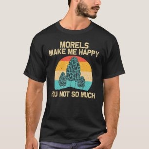 T-shirt Cool Morel Champignons Pour Hommes Femmes Chasse À