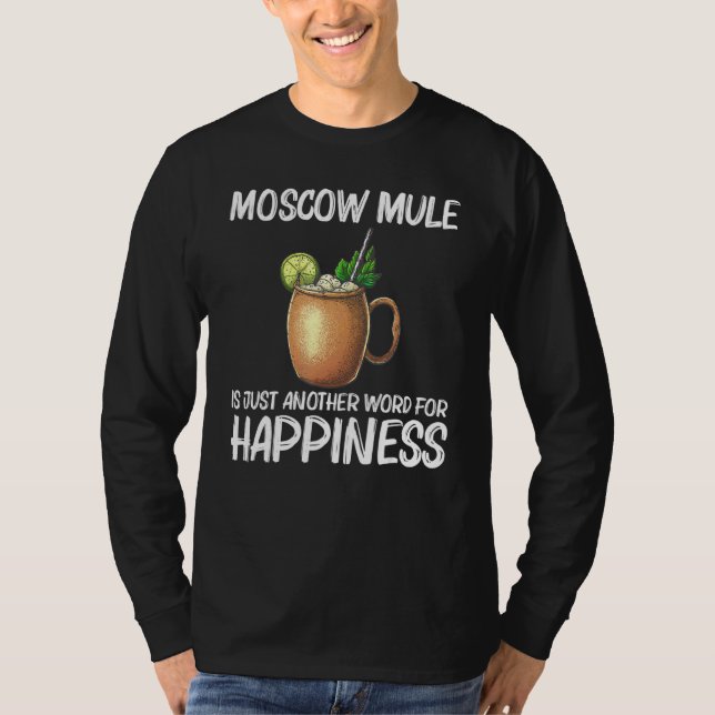 T-shirt Cool Moscow Mule For Men Women Mug Vodka Cocktail  (Devant)