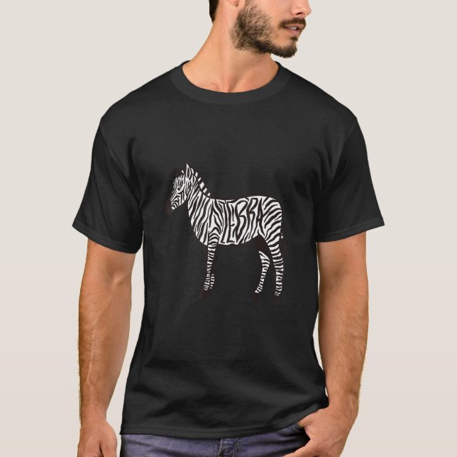 T-shirt Cool Mountain Zebra Zebra Hora Animaux sauvages (Devant)