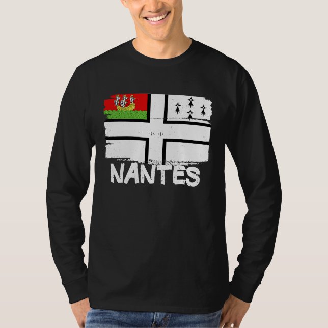 T-shirt Cool Nantes Flag (Devant)