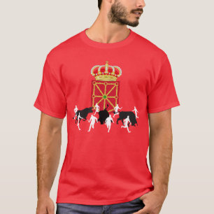 T-shirt Cool Navarre Flag San Fermin, Pampelune, design,