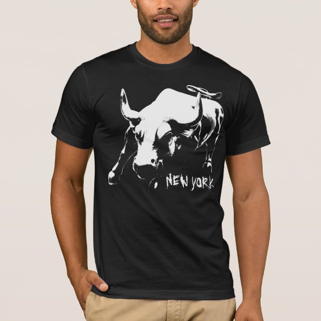 T-shirt cool New York Bull NYC Chemise Souvenir (Devant)