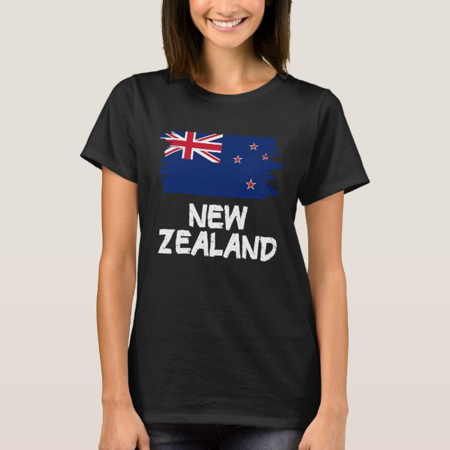 T-shirt Cool New Zealand Flag (Devant)