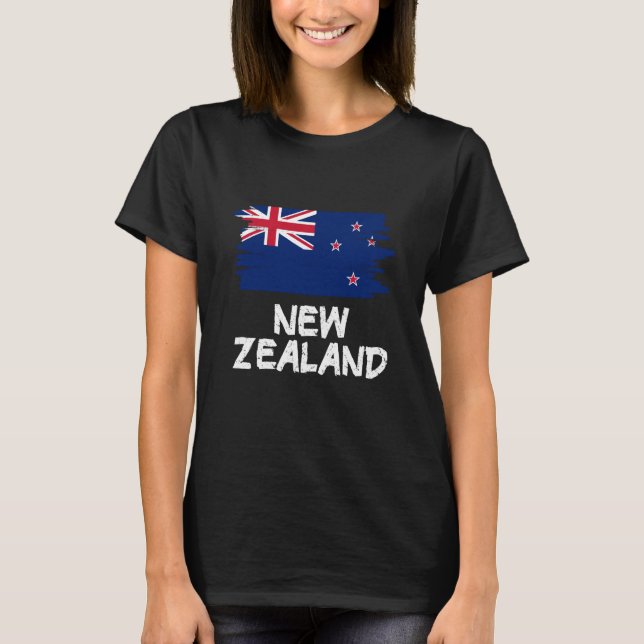 T-shirt Cool New Zealand Flag (Devant)