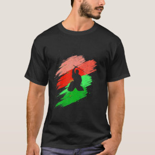 T-shirt Cool Ninja Avec L'Épée Japonaise Et De Belles Coul