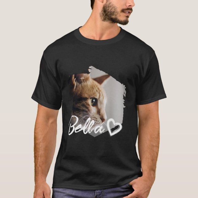 T-shirt Cool Nom et photo personnalisés pour votre animal  (Devant)