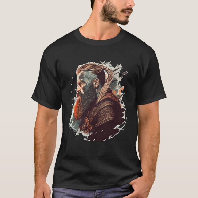 T-shirt Cool norse Berserker (Devant)