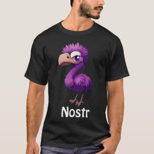 T-shirt Cool Nostr Purple Ostrich