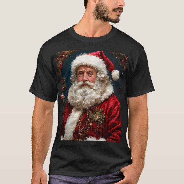 T-shirt cool nouvelle année noël santa claus (Devant)