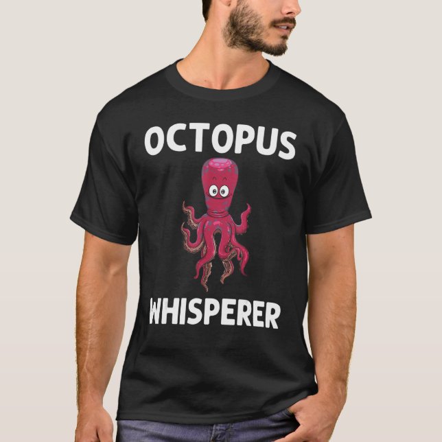T-shirt Cool Octopus Pour Hommes Femmes Vie Maritime Océan (Devant)