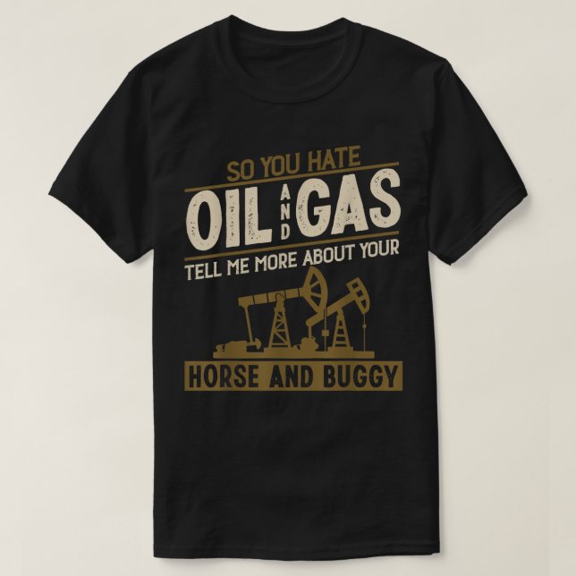 T-shirt Cool Oilfield Art Hommes Femmes Roughneck Oil Ridi (Design devant)
