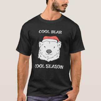 T-shirt Cool Ours Cool saison Noël mignon Ours polaire