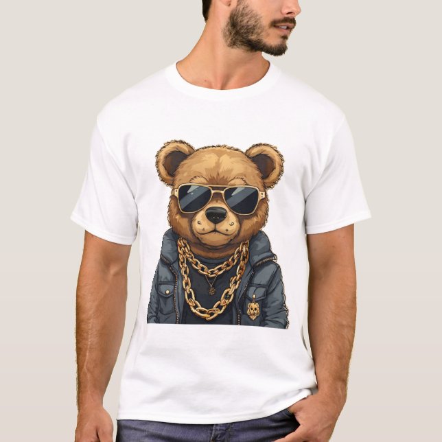 T-shirt Cool, Ours Gangster (Devant)