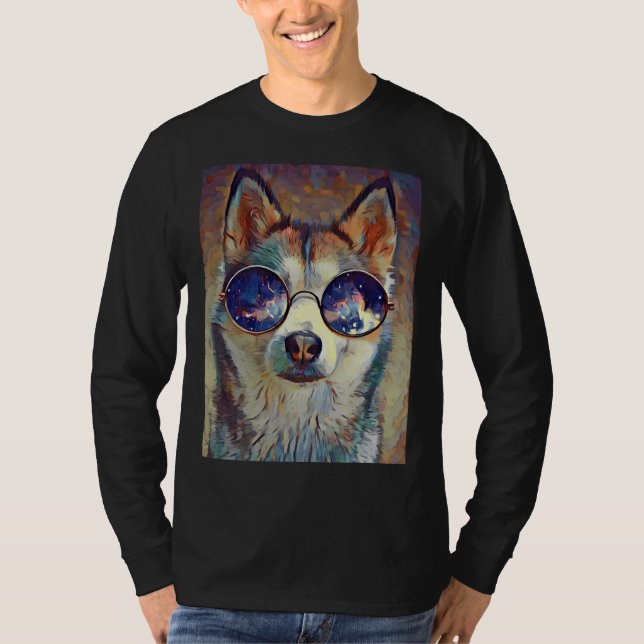 T-shirt Cool Paint Husky (Devant)