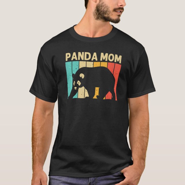 T-shirt Cool Panda Pour Maman Mère Panda Ours Animal Zooke (Devant)