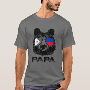 T-shirt Cool Papa Bear Lunettes de soleil Philippine Drape
