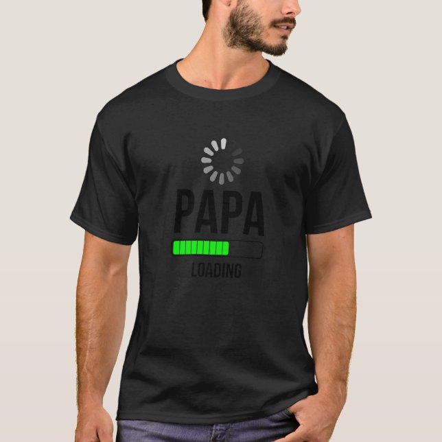 T-shirt Cool Papa Chargement des dessins graphiques (Devant)