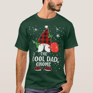 T-shirt Cool Papa Gnome Buffalo Plaid Matching Family Chri