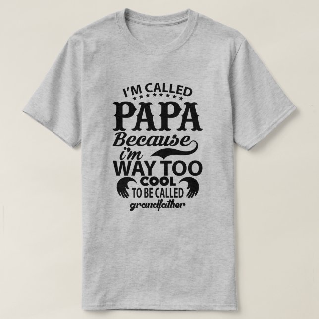 T-shirt cool Papa Homme (Design devant)