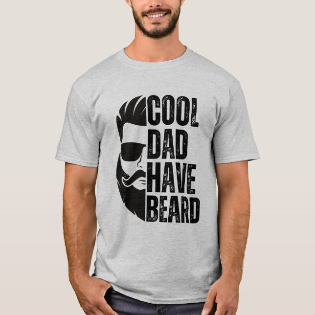 T-shirt Cool papa ont la barbe 2 (Devant)