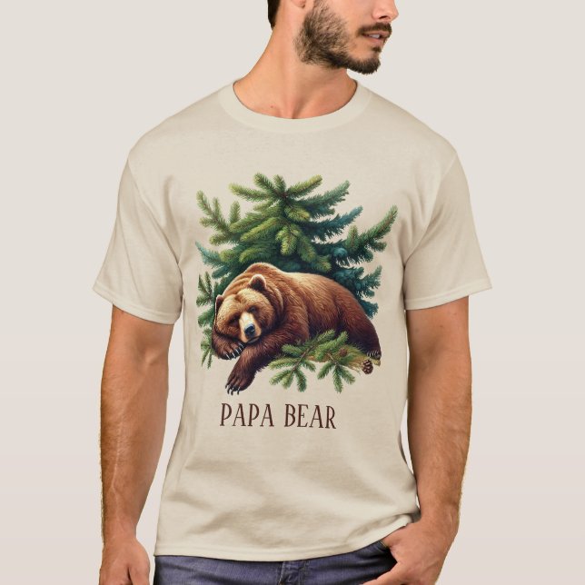T-shirt Cool Papa ours personnalisable (Devant)
