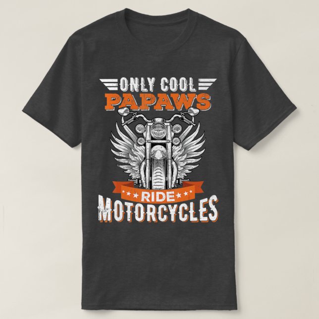 T-shirt Cool Papaws Ride Motos Vélo pour le sport (Design devant)