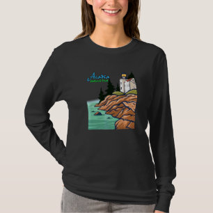 T-shirt Cool Parc national Acadia Phare du Maine Visiteur