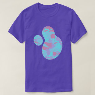 T-shirt Cool Pastel Camo Motif Paint Splat v2