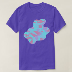 T-shirt Cool Pastel Camo Motif Paint Splat v3
